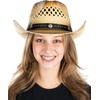 image:imageFunky Junque Raffia Cowgirl Hats for Women Western Sun Hat  Breathable woven raffia with an adjustable fit for beach days country concerts vacations rodeos amp festivalsBlack Studded Trim