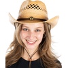 image:imageFunky Junque Raffia Cowgirl Hats for Women Western Sun Hat  Breathable woven raffia with an adjustable fit for beach days country concerts vacations rodeos amp festivalsBraided Rope