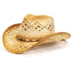 image:imageFunky Junque Raffia Cowgirl Hats for Women Western Sun Hat  Breathable woven raffia with an adjustable fit for beach days country concerts vacations rodeos amp festivalsBugle Bead Trim