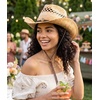 image:imageFunky Junque Raffia Cowgirl Hats for Women Western Sun Hat  Breathable woven raffia with an adjustable fit for beach days country concerts vacations rodeos amp festivalsBraided Rope