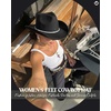image:imageFunky Junque Rhinestone Cowboy Hat  Lightweight Sparkly Cowgirl Hat with Sun Protection Western Wear for WomenBlack Felt W Rhinestone String