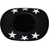 image:imageFunky Junque Rhinestone Cowboy Hat  Lightweight Sparkly Cowgirl Hat with Sun Protection Western Wear for WomenBlack Felt W Stars  Rhinestone Trim