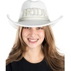 image:imageFunky Junque Rhinestone Cowboy Hat  Lightweight Sparkly Cowgirl Hat with Sun Protection Western Wear for WomenFelt W Pearl Bride