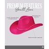 image:imageFunky Junque Rhinestone Cowboy Hat  Lightweight Sparkly Cowgirl Hat with Sun Protection Western Wear for WomenHot Pink Felt W Rhinestone String