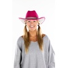 image:imageFunky Junque Rhinestone Cowboy Hat  Lightweight Sparkly Cowgirl Hat with Sun Protection Western Wear for WomenHot Pink Felt W Rhinestone Trim