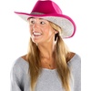 image:imageFunky Junque Rhinestone Cowboy Hat  Lightweight Sparkly Cowgirl Hat with Sun Protection Western Wear for WomenHot Pink Felt W Rhinestone Trim