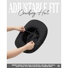 image:imageFunky Junque Rhinestone Cowgirl Hat for Women  Sparkling rhinestones adjustable chin strap and breathable comfort for concerts festivals rodeos amp vacationsRhinestone W Chin Strap  Black