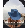 image:imageFunky Junque Rhinestone Cowgirl Hat for Women  Sparkling rhinestones adjustable chin strap and breathable comfort for concerts festivals rodeos amp vacationsRhinestone W Chin Strap  Denim