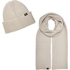 image:imageFunky Junque Scarf and Hat Set for Men and Women Ribbed Knit and Waffle Knit Warm AllSeason Winter AccessoriesRibbed Knit  Beige
