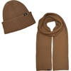 image:imageFunky Junque Scarf and Hat Set for Men and Women Ribbed Knit and Waffle Knit Warm AllSeason Winter AccessoriesRibbed Knit  Brown