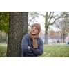 image:imageFunky Junque Scarf and Hat Set for Men and Women Ribbed Knit and Waffle Knit Warm AllSeason Winter AccessoriesRibbed Knit  Brown