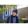 image:imageFunky Junque Scarf and Hat Set for Men and Women Ribbed Knit and Waffle Knit Warm AllSeason Winter AccessoriesWaffle Knit  Navy Blue