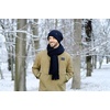 image:imageFunky Junque Scarf and Hat Set for Men and Women Ribbed Knit and Waffle Knit Warm AllSeason Winter AccessoriesWaffle Knit  Navy Blue