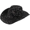 image:imageFunky Junque Sequin Cowgirl Hat for Women  Lightweight Sparkly Cowboy Hat with Sun Protection Concerts Festivals and Western for WomenBlack