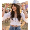 image:imageFunky Junque Sequin Cowgirl Hat for Women  Lightweight Sparkly Cowboy Hat with Sun Protection Concerts Festivals and Western for WomenHeather Grey