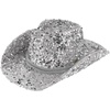 image:imageFunky Junque Sequin Cowgirl Hat for Women  Lightweight Sparkly Cowboy Hat with Sun Protection Concerts Festivals and Western for WomenHeather Grey