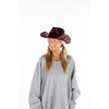 image:imageFunky Junque Sequin Cowgirl Hat for Women  Lightweight Sparkly Cowboy Hat with Sun Protection Concerts Festivals and Western for WomenMaroon Berry