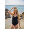 image:imageFunky Junque Short Brim Fedora Packable Sun Hat for Women  Adjustable Fedora sun hat with UPF 50 drawstring for vacations beaches festivals brunch amp garden parties2 Pack  Blue  Aqua