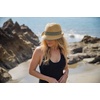 image:imageFunky Junque Short Brim Fedora Packable Sun Hat for Women  Adjustable Fedora sun hat with UPF 50 drawstring for vacations beaches festivals brunch amp garden parties2 Pack  Blue  Aqua