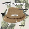 image:imageFunky Junque Short Brim Fedora Packable Sun Hat for Women  Adjustable Fedora sun hat with UPF 50 drawstring for vacations beaches festivals brunch amp garden partiesBrown Multi W Beaded Ropes