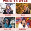 image:imageFunky Junque Slouchy Beanie amp Infinity Scarf Gift Set  Matching Winter Accessories Sets for Women Oversized Hat and Scarves2 Pack Candy Pink  Onyx Black