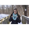 image:imageFunky Junque Slouchy Beanie amp Infinity Scarf Gift Set  Matching Winter Accessories Sets for Women Oversized Hat and Scarves2 Pack Confetti Black  Confetti Mint