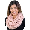 image:imageFunky Junque Slouchy Beanie amp Infinity Scarf Gift Set  Matching Winter Accessories Sets for Women Oversized Hat and Scarves2 Pack Ivory  Indi Pink