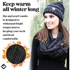 image:imageFunky Junque Slouchy Beanie amp Infinity Scarf Gift Set  Matching Winter Accessories Sets for Women Oversized Hat and ScarvesAn Onyx Black Tricolor Mix