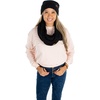 image:imageFunky Junque Slouchy Beanie amp Infinity Scarf Gift Set  Matching Winter Accessories Sets for Women Oversized Hat and ScarvesBlack