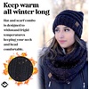 image:imageFunky Junque Slouchy Beanie amp Infinity Scarf Gift Set  Matching Winter Accessories Sets for Women Oversized Hat and ScarvesBlack Confetti