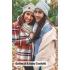 image:imageFunky Junque Slouchy Beanie amp Infinity Scarf Gift Set  Matching Winter Accessories Sets for Women Oversized Hat and ScarvesBurgundy