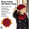 image:imageFunky Junque Slouchy Beanie amp Infinity Scarf Gift Set  Matching Winter Accessories Sets for Women Oversized Hat and ScarvesBurgundy Confetti