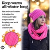 image:imageFunky Junque Slouchy Beanie amp Infinity Scarf Gift Set  Matching Winter Accessories Sets for Women Oversized Hat and ScarvesCandy Pink