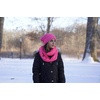 image:imageFunky Junque Slouchy Beanie amp Infinity Scarf Gift Set  Matching Winter Accessories Sets for Women Oversized Hat and ScarvesCandy Pink