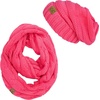 image:imageFunky Junque Slouchy Beanie amp Infinity Scarf Gift Set  Matching Winter Accessories Sets for Women Oversized Hat and ScarvesCandy Pink
