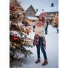 image:imageFunky Junque Slouchy Beanie amp Infinity Scarf Gift Set  Matching Winter Accessories Sets for Women Oversized Hat and ScarvesIndi Pink