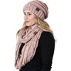 image:imageFunky Junque Slouchy Beanie amp Infinity Scarf Gift Set  Matching Winter Accessories Sets for Women Oversized Hat and ScarvesIndi Pink Confetti