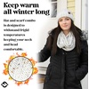 image:imageFunky Junque Slouchy Beanie amp Infinity Scarf Gift Set  Matching Winter Accessories Sets for Women Oversized Hat and ScarvesIvory Confetti