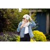 image:imageFunky Junque Slouchy Beanie amp Infinity Scarf Gift Set  Matching Winter Accessories Sets for Women Oversized Hat and ScarvesIvory Confetti