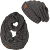 image:imageFunky Junque Slouchy Beanie amp Infinity Scarf Gift Set  Matching Winter Accessories Sets for Women Oversized Hat and ScarvesMelange Grey Confetti