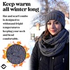 image:imageFunky Junque Slouchy Beanie amp Infinity Scarf Gift Set  Matching Winter Accessories Sets for Women Oversized Hat and ScarvesMelange Grey Confetti