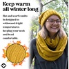 image:imageFunky Junque Slouchy Beanie amp Infinity Scarf Gift Set  Matching Winter Accessories Sets for Women Oversized Hat and ScarvesMustard