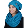 image:imageFunky Junque Slouchy Beanie amp Infinity Scarf Gift Set  Matching Winter Accessories Sets for Women Oversized Hat and ScarvesTeal