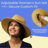 image:imageFunky Junque Sun Hats for Women Wide Brim Straw Panama Fedora Hat UPF 50 Packable Beach Hat for Summer amp VacationLeather Braided Rope Trim  Natural