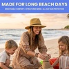 image:imageFunky Junque Sun Hats for Women Wide Brim Straw Panama Fedora Hat UPF 50 Packable Beach Hat for Summer amp VacationLeather Braided Rope Trim  Natural