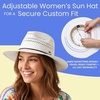 image:imageFunky Junque Sun Hats for Women Wide Brim Straw Panama Fedora Hat UPF 50 Packable Beach Hat for Summer amp VacationOpen Weave  White
