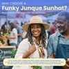 image:imageFunky Junque Sun Hats for Women Wide Brim Straw Panama Fedora Hat UPF 50 Packable Beach Hat for Summer amp VacationSuede Rope Trim  Natural Mix