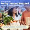 image:imageFunky Junque Sun Hats for Women Wide Brim UPF 50 Packable Fedora Beach Summer Travel HatFrayed Edge  Natural