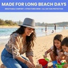 image:imageFunky Junque Sun Hats for Women Wide Brim UPF 50 Packable Fedora Beach Summer Travel HatMetallic Woven  Multi Black