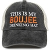 image:imageFunky Junque This is My Drinking Mesh Trucker Hat  Lightweight Cotton Cap with Sun Protection Golf Beach and Casual Casual Caps for WomenThis is My Drinking Hat  Boujee
